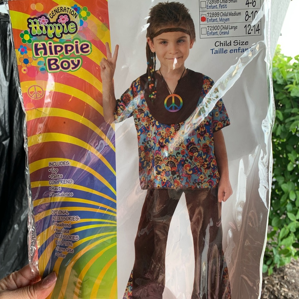 Kids size 8/10 hippie costume.